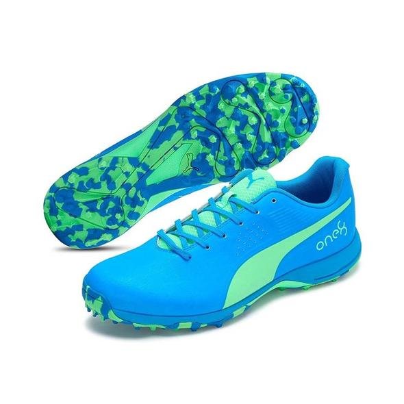 puma one8 cricket shoes blue