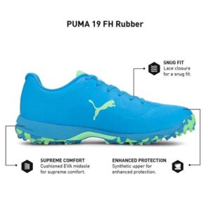 pumaone 8 PUMA ONE8 Cricket shoes (electro Green /blue ) 3